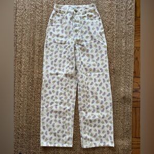 Heavy Manners Cream Floral Pants